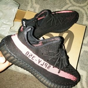 Yeezy Boost 350..Red and Black